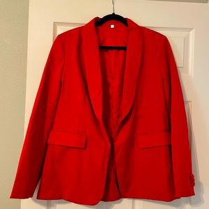 Red blazer